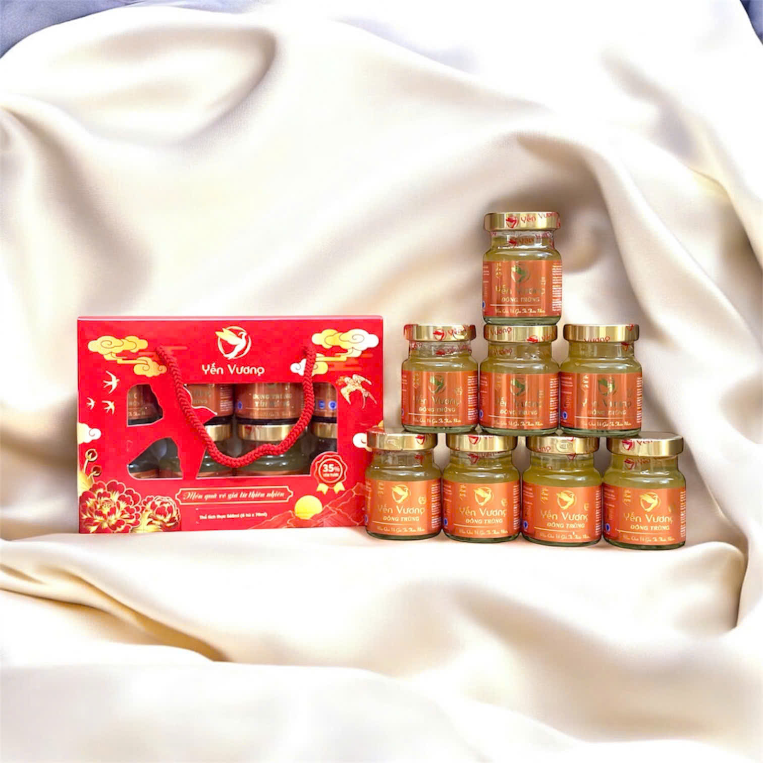 Lốc 8 hũ yến Vương 70ml Đông Trùng